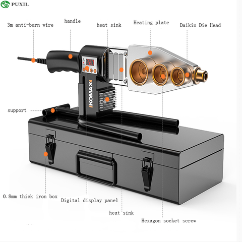 220V household pipe melter PPR welding machine 63 ► Photo 1/5