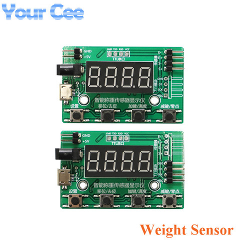 HX711 Load Cell AD Weight Pressure Sensor AD Module with Display 24-bit Weighing Instrument Electronic Scale ► Photo 1/3