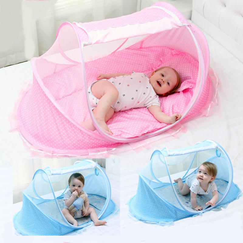 Buy Online Baby Bed Netting Folding Baby Mosquito Net Bed Mattress Pillow Newborn Baby Nest Bed Portable Crib Breathable Baby Bedding Crib Alitools