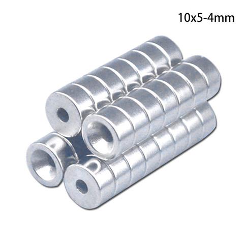 10~200PCS 10x5-4 Stong Neodymium Magnets Disc 10x5 mm Hole 4mm Minor Diameter Magnet Round Countersunk Magnetic 10*5-4 mm 10*5 ► Photo 1/6