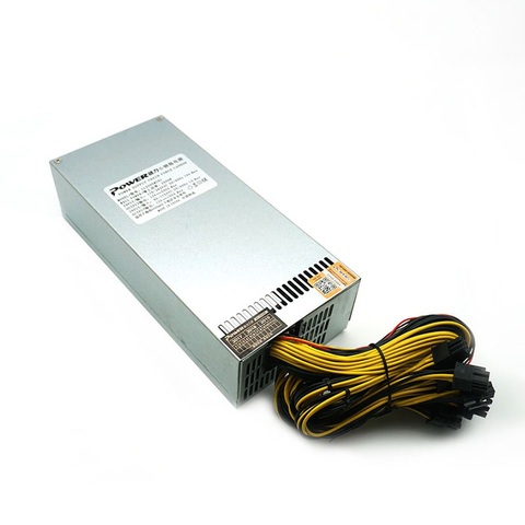 high efficiency Block Chain 2500W 2400W high-power computer power supply gpu server psu 10x6pin cable ► Photo 1/4