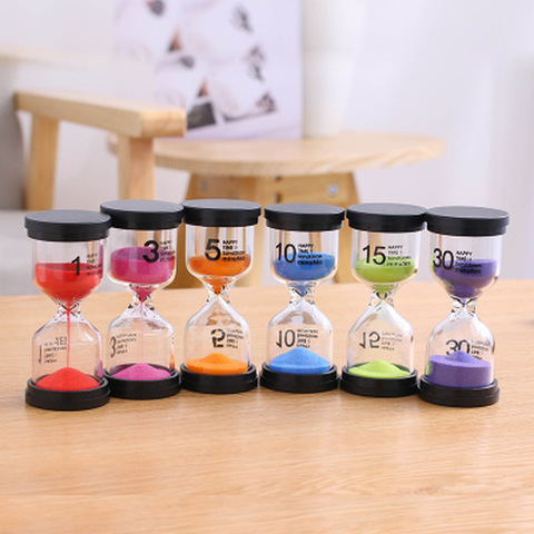 1/3/5/10/15/30 minutes Sand Watch Hourglass Sandglass Sand Cook Clock Children Gift Sand Timer Home Decoration ► Photo 1/6