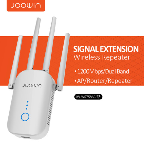 Powerful 1200Mbps Wireless Wifi extender Wifi Repeater/Router Dual Band 2.4&5.8Ghz 4 Wi fi Antenna long Range Signal Amplifier ► Photo 1/6