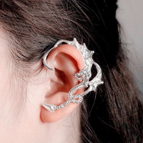 Hyperbole Dragon shape Woman Earrings Creative Fashion Earclip Girls Punk Stud Earring Ear Jewelry Gift Earpinin For Party ► Photo 1/6