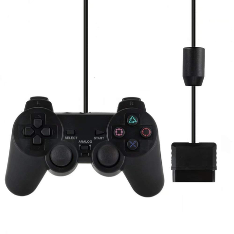 Wired Gamepad for Sony PS2 Controller for Mando PS2/PS2 Joystick for playstation 2 Vibration Shock Joypad Wired Controle ► Photo 1/5