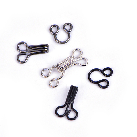 50pcs/lot Sewing Hooks And Eyes Closure Eye Sewing Closure For Bra Coat Jacket Sewing Accessories 1.2X0.7cm ► Photo 1/6