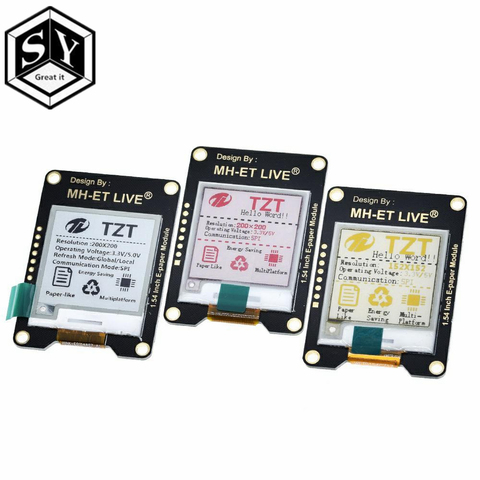 MH-ET LIVE 1.54 Inch Epaper Module E-paper E-Ink EInk Display Screen SPI Support Global/Part  For Arduino STM raspberry pi ESP32 ► Photo 1/6