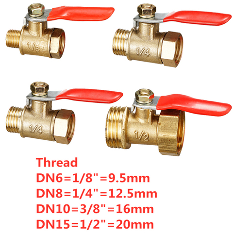 Brass small ball valve 1/8