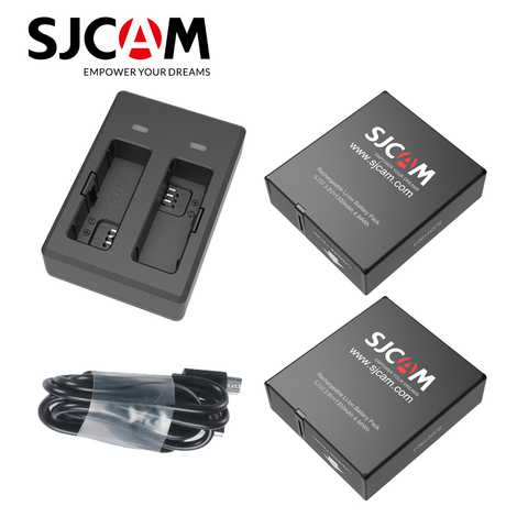 SJCAM SJ10 PRO SJ9 STRIKE SJ9 Series Accessories Dual Charger 1300mAh Li-ion Battery For SJ10 PRO 4K Action Camera ► Photo 1/4