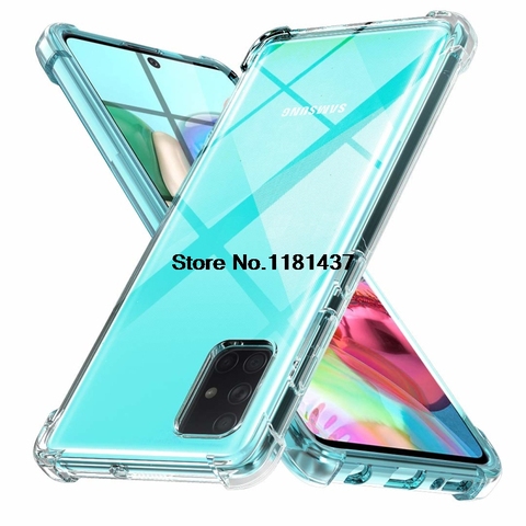 Silicone soft phone cover case on the For samsung Galaxy a51 a71 2022 sm a515f a715f a 51 71 Transparent shockproof coque fundas ► Photo 1/6