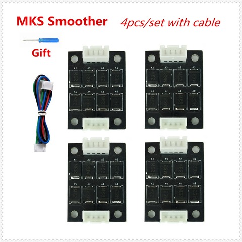 3d printer addons MKS Smoother filter 4pcs stepper eliminator damper stabilizer diode breakout board stepper driver absorber ► Photo 1/2