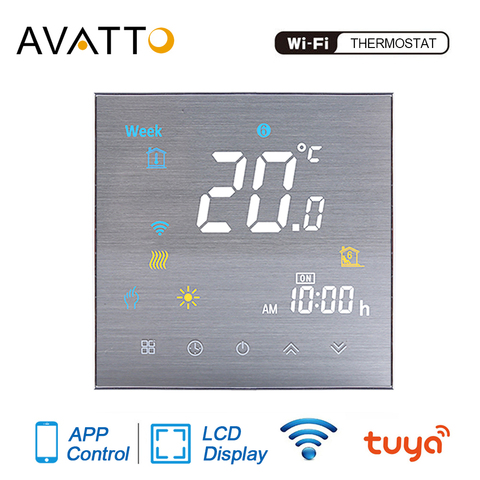 Electric Floor Heating Water/Gas Boiler... AVATTO Tuya WiFi Smart Thermostat 