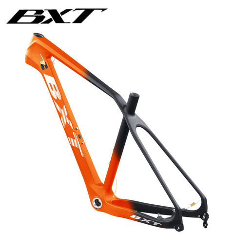 BXT T800 Ultralight Carbon Fiber Mountian Bike Frame 27.5er BSA/PF30 MTB Bicycle Frame 160mm Disc Brake Bike Frames Clamp 37mm ► Photo 1/6