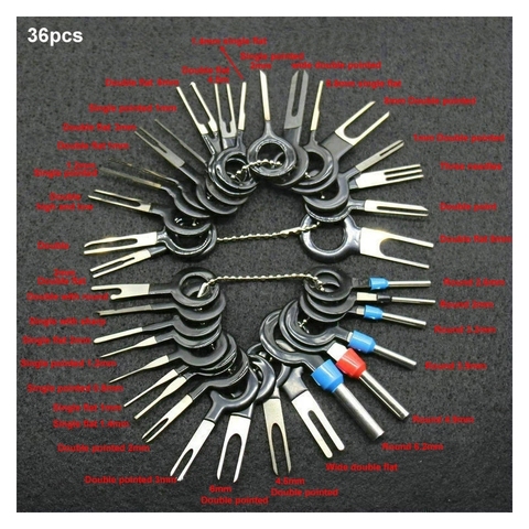 36/18/11 pcs Car Plug Terminal Removal Tool Pin Needle Retractor Pick Electrical Wire Puller Hand Tools Kit ► Photo 1/6