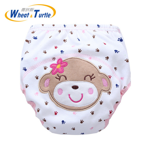 Mother Kids Baby Bare Cloth Diapers Unisex Reusable Washable Infants Children Cotton Cloth Training Panties Nappies Changing ► Photo 1/6