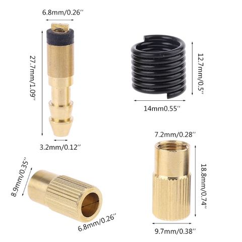Tire Inflator Blow Gun Adapter Nozzle Twist-On Type for Car pump Air Compressor  ► Photo 1/6