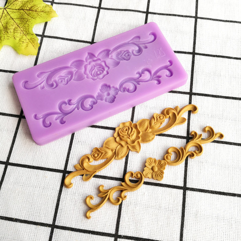 Luyou 1pcs flower lace silicone mold cake molds cake decorating tools fondant chocolate gumpaste mold FM1909 ► Photo 1/4