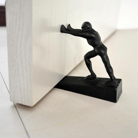 Creative Personality Door Stop American Home Decoration Cast Iron Windproof Door Stopper Free Punch M92 ► Photo 1/6