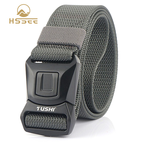 HSSEE Official authentic men's tactical belt rust-proof hard metal buckle military nylon tactical pants belt 1200D nylon belt ► Photo 1/6