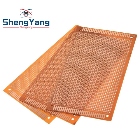 5pcs 9x15 9*15cm Single Side Prototype PCB Universal Board Experimental Bakelite Copper Plate Circuirt Board yellow ► Photo 1/6