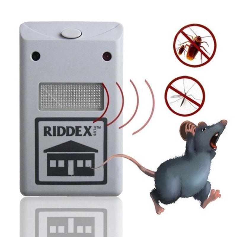 Ultrasonic Insect Repellent Plug-in EU / USA Plug Household Indoor Insect Repellent White Plastic Shell Electronic Rodent Killer ► Photo 1/6