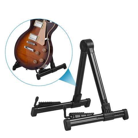 Professional Electric Guitar Stand Universal Folding Electric Acoustic Bass Stand A-Frame Musical Rack Holder Guitar Accessories ► Photo 1/6