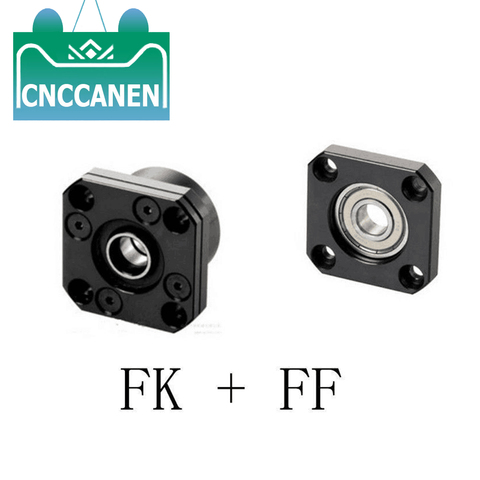 1 Set FK10 12 15 20 25 30 FF10 12 15 20 25 30 Fixed Floated End Supports Bearing Mounts for Ball Screw SFU1204 1604 1605 ► Photo 1/6