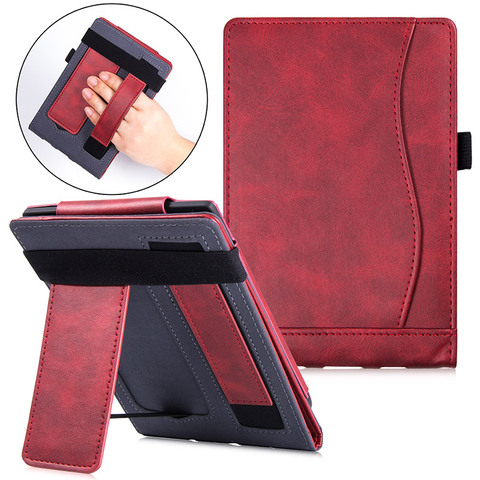 Stand Case for Pocketbook Aqua 2/Touch Lux 3/Basic 3 e-Book,Premium PU Leather Cover for Pocketbook 626/641/625 with Hand Strap ► Photo 1/6