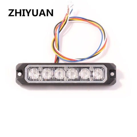 Isochronous Strobe Flash Warning Light IP65 Waterproof Emergency 18W Mini Ambulance Blinking Alarm Lamp 12-24V Head Lights Grill ► Photo 1/6