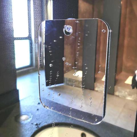 Unbreakable Bathroom Mirror Shaving Mirror Bathroom Accessories Anti Fog Shower Mirror Bathroom Fogless Mirror Washroom Travel ► Photo 1/5