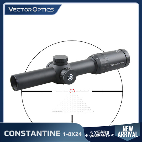 Vector Optics Constantine 1-8x24 FFP Riflescope 1/10MIL With IPX6 Illuminated Etched BDC&Wind Reticle Real 1xPower Fit 7.62 5.56 ► Photo 1/1