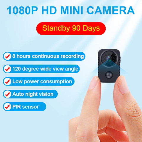 JOZUZE MD29 IR-CUT Mini Camera Smallest 1080P HD Camcorder Infrared Night Vision Micro Cam Motion Detection DV DVR Security Cam ► Photo 1/6