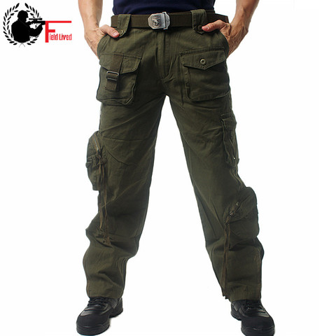 Tactical Pants Men's Multi Pocket Trousers Casual Combat Military Work Pants Cotton Army Clothing Camouflage Cargo Pants Male ► Photo 1/6