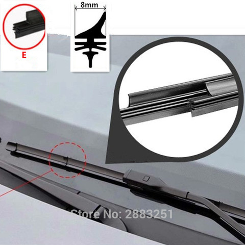 Free shipping Car Windshield Wiper Blade Insert Rubber strip(Refill) for SKODA OCTAVIA RAPID OCTAVIA A5 A7 FABIA car accessories ► Photo 1/6