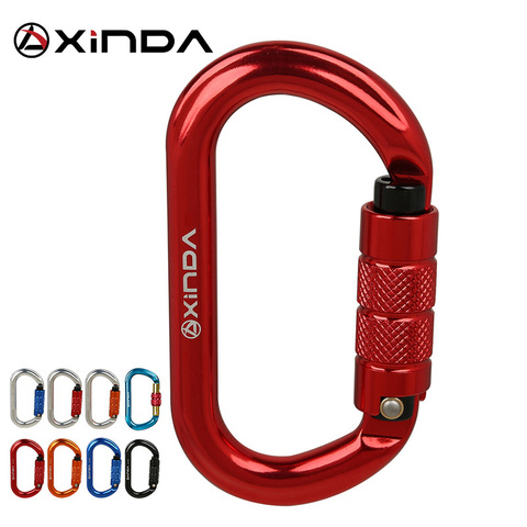 XINDA O-type lock buckle Automatic Safety Master Carabiner Multicolor 5500lbs Crossing hook Climbing Rock Mountaineer Equipment ► Photo 1/6