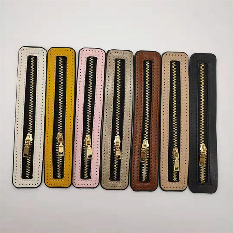 1Pcs Custom DIY Zipper For Woven Bag Hardware PU Leather Zipper Accessories Clothes Woven Bag Sewing Accessories High Quality ► Photo 1/6