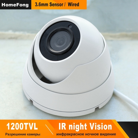 HomeFong Dome Analog Camera for Video Intercom Wired 1200TVL 360 Degree Rotatory Infrared Night Vision Waterproof Outdoor Camera ► Photo 1/6