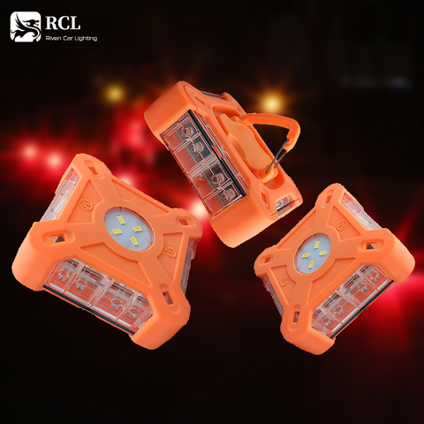 NEW Magnetic Emergency Roadside Safety Light IP44 LED Road Flare Red LED Safety Flare Flashlight Warning Night Lights ► Photo 1/6