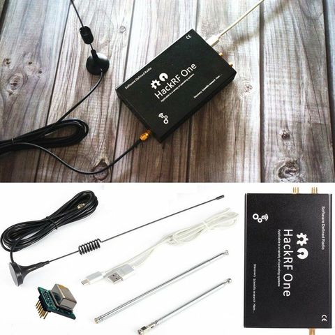 2022 HackRF One usb platform SDR Software Defined Radio 1MHz to 6GHz demo board+TCXO +Metal case + Antena ► Photo 1/6