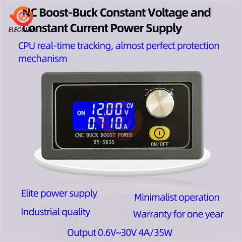 LCD Digital step up down adjustable DC voltage stabilized 5V 12V 24V solar charger constant voltage current power supply module ► Photo 1/6