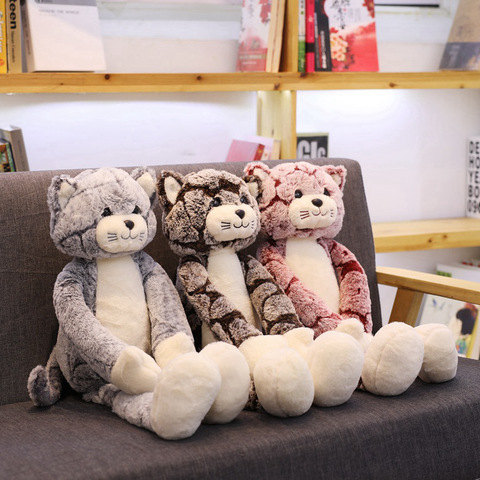 1pc 50-90cm Kawaii Cats Plush Toys Cute Stuffed Animals Fluffy Cat Dolls Soft Kids Toys Children Birthday Present Xmas Gifts ► Photo 1/6