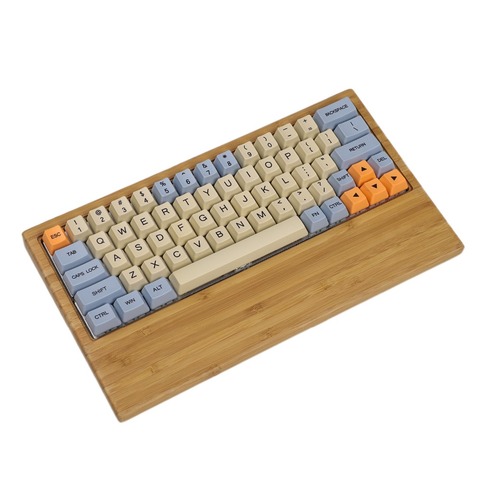 GK61 GK64 GK61x GK64x GK64xs Bamboo Walnut Wooden Case Wrist Rest 2 in 1 Hotswap RGB PCB Fiber Plate For Cherry MX Keyboard ► Photo 1/6