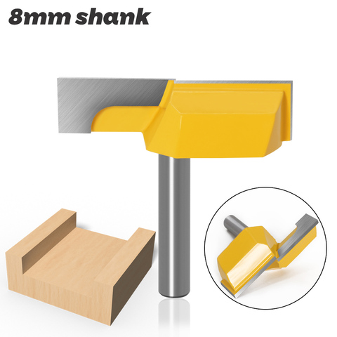 1PC 8MM Shank Milling Cutter Wood Carving Cleaning Bottom Router Bits with 8mm Shank,2-1/4 Cutting Diameter for Surface Planing ► Photo 1/6