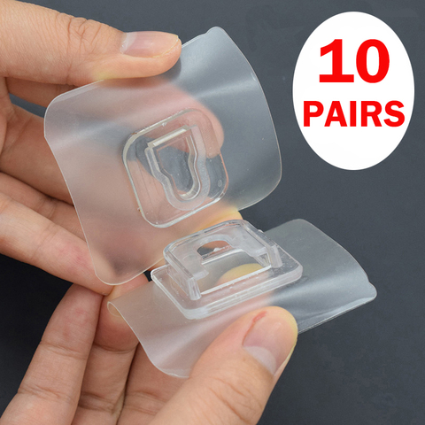 Double-Sided Adhesive Wall Hooks Hanger Strong Transparent Suction Cup Wall Holder For Kitchen dubbelzijdig klevende haken ► Photo 1/6