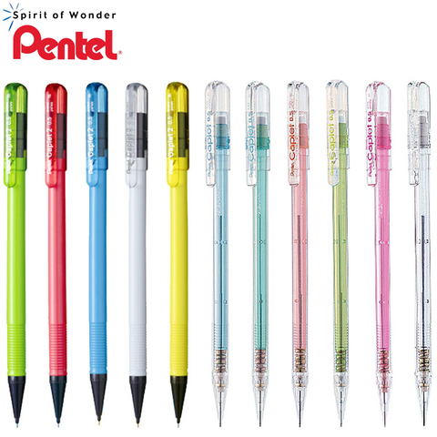 1 PCS PENTEL Pen-type Automatic Pencil 0.5 Mm A105 Color Transparent Pen Bar Press Pencil Bow-button Pen Cover Easy To Carry ► Photo 1/6