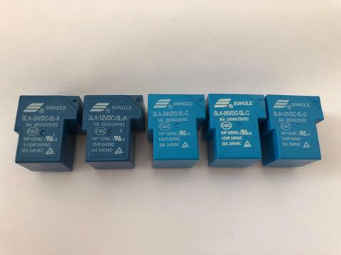 Power Relay SLA SLA-05 09 12V 24VDC 48VDC-SL-A -C 4pin /5pin /6pin 30A T90 ► Photo 1/2