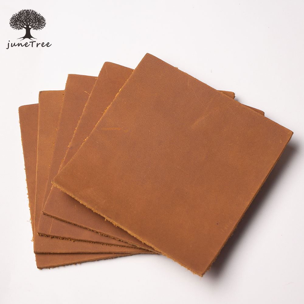 small size Natural square piece Cowhide First Layer leather hides cow skin thick genuine leather about 2 mm brown Crazy Horse ► Photo 1/6