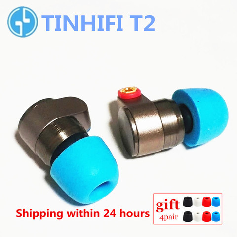 TINHIFI T2 In Ear Earphones dynamic drive HIFI bass earphone metal 3.5mm headset with Replaceable cable TINHiFi P2 T4 T3 T1 P1 ► Photo 1/6