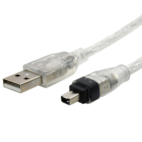 1M 3FT USB Male to Firewire IEEE 1394 4 Pin Male iLink Adapter Cord Cable for SONY DCR-TRV75E DV ► Photo 1/5