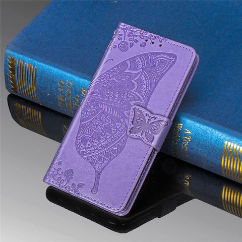 Leather Case For Huawei Honor 9X Premium 10i 20S 8S 8A 7A 7C 20 Pro 10 9 Lite Butterfly Flip Book Case Cover For Honor View 20 ► Photo 1/6